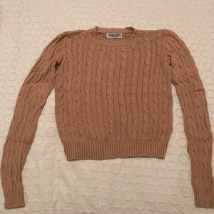 American Apparel Cotton Cable Knit Sweater